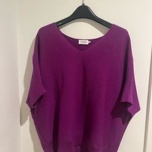 The Reset Essential V Pullover in Very Violet. Gently used.